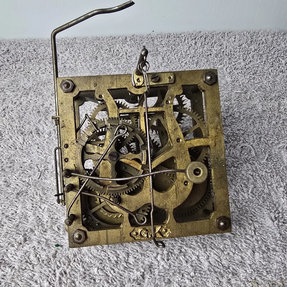 Vintage G.K.Brass Mechanical Wall Clock Movement